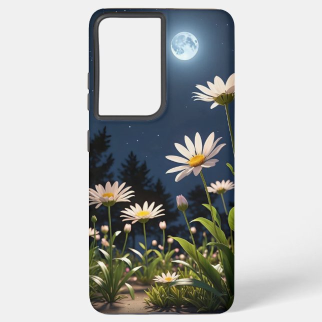 COQUE SAMSUNG GALAXY LUNE ET FLEURS (Verso)