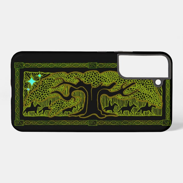 Coque Samsung Galaxy Magie celtique - Le grand arbre (Verso Horizontal)