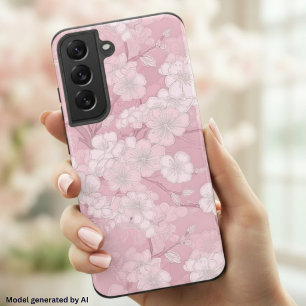 Coque Samsung Galaxy Magnifique motif de fleurs de cerisier - Floral ro