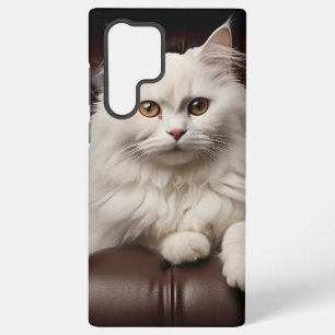 Coque Samsung Galaxy Majestic white cat