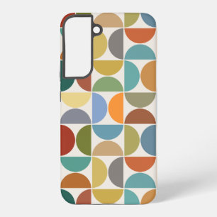 Coque Samsung Galaxy MCM Semiccles Motif couleur grande sur crème