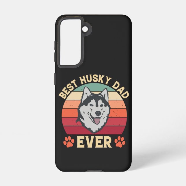 Coque Samsung Galaxy Meilleur papa husky jamais Ultimate Love Bond chie (Verso)