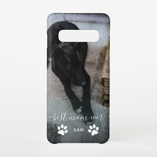 Coque Samsung Galaxy Meilleure maman Jamais Custom Chien Photo (Dos)