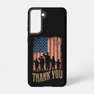 Coque Samsung Galaxy Merci Anciens Combattants Jour Américain Drapeau V