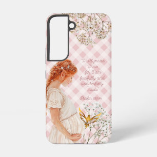 Coque Samsung Galaxy Mère adorable attendant un enfant Plaid Colombe do
