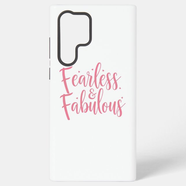 Coque Samsung Galaxy Message de motivation Fille rose étincelante (Verso)