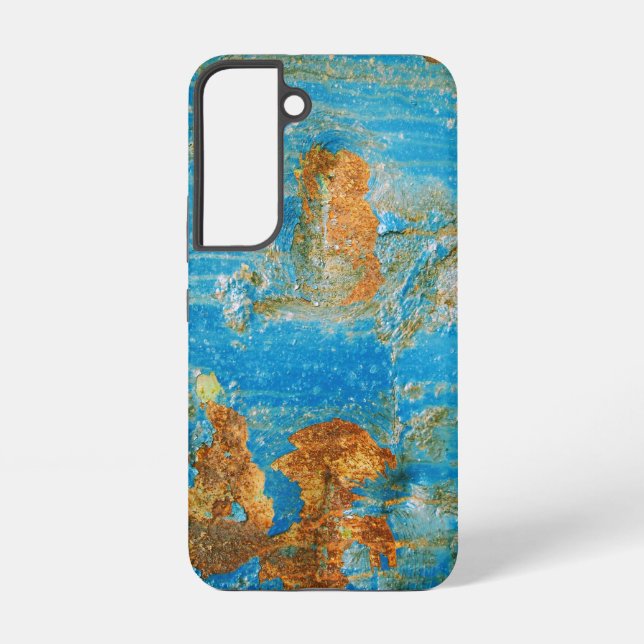Coque Samsung Galaxy Métal bleu rouillé (Verso)