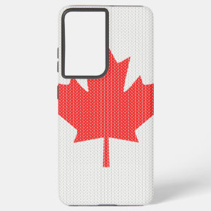 Coque Samsung Galaxy Modèle Knit Maple Leaf Tricot Motif