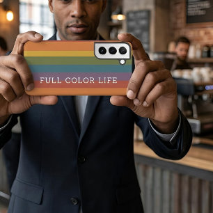 Coque Samsung Galaxy Moderna Linear MCM Rainbow Full Color