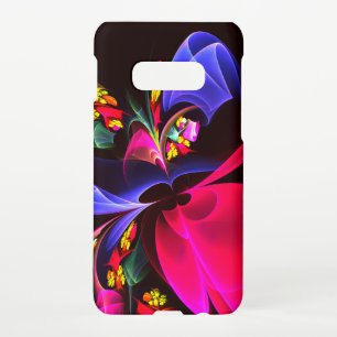 Coque Samsung Galaxy S10E Moderne coloré Floral Abstrait Art Motif #06