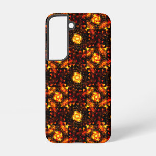 Coque Samsung Galaxy Moderne élégante bohème dorée motif d'art abstrait