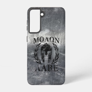 Coque Samsung Galaxy Molon Labe Laurels au casque spartiate