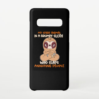 Coque Samsung Galaxy S10 Mon Animal D'Esprit Est Une Parodie Grumpy