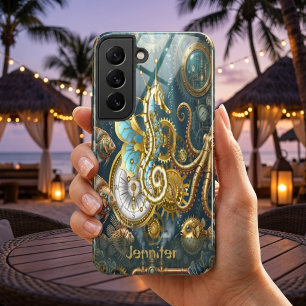 Coque Samsung Galaxy Monde sous-marin Steampunk Hippocampe