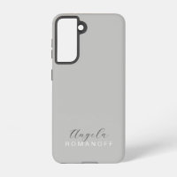Monogramme gris Moderne Minimaliste Feminine