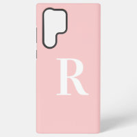 Monogramme minimal rose moderne