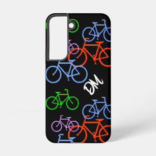 Coque Samsung Galaxy Monogramme Motif de bicyclettes lumineuses