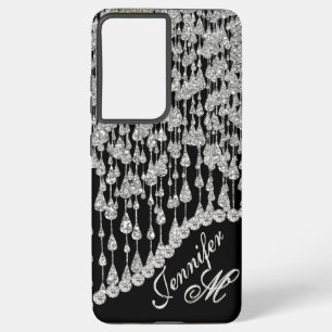 Coque Samsung Galaxy Monogramme Parties scintillant Icicules Glam
