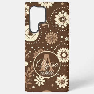 Coque Samsung Galaxy Monogramme Vintage Harmonie Florale