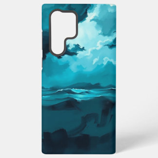 Coque Samsung Galaxy Moody Ocean Waves Under Stormy Sky – Abstract Seas
