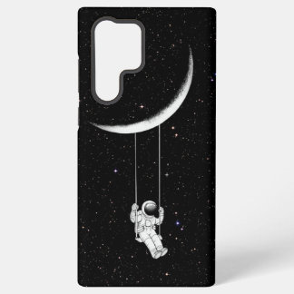 Coque Samsung Galaxy “Moon Swing Astronaut” Phone Case 🌙🚀✨