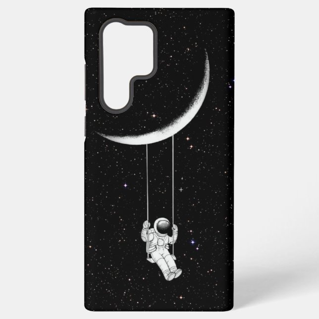 Coque Samsung Galaxy “Moon Swing Astronaut” Phone Case 🌙🚀✨ (Verso)
