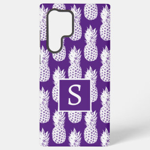 Coque Samsung Galaxy Motif amoureux de l'ananas violet