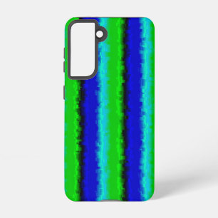 Coque Samsung Galaxy Motif arc-en-ciel bleu vert abstrait 3D