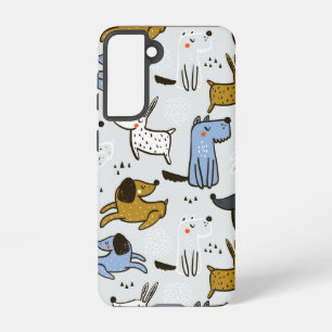 Coque Samsung Galaxy Motif chien mignon Doodle