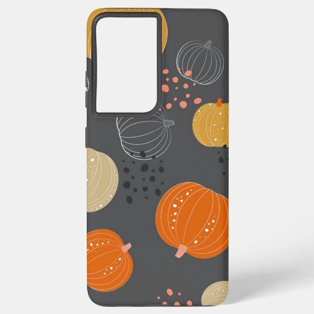 Coque Samsung Galaxy motif citrouille (Verso)