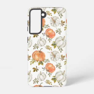 Coque Samsung Galaxy Motif Citrouille d'aquarelle d'automne