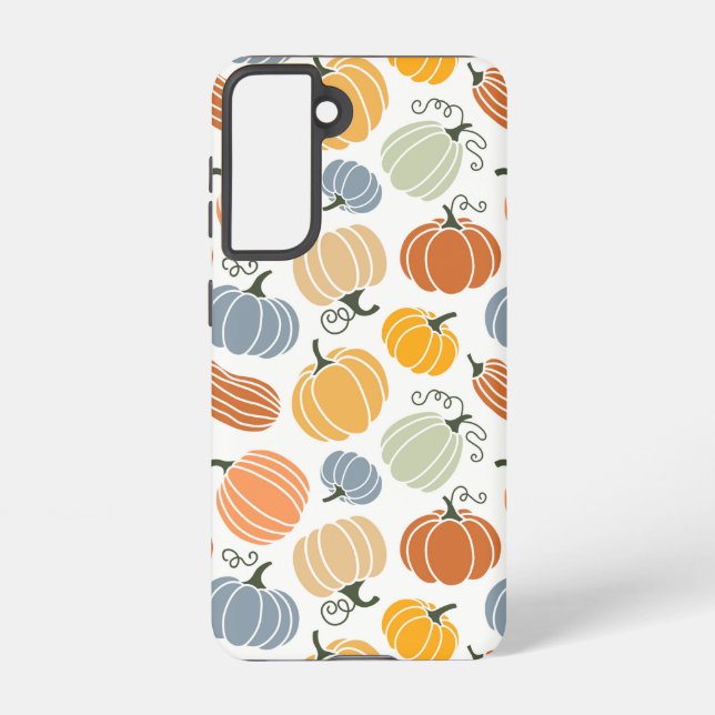Coque Samsung Galaxy Motif Citrouille d'automne coloré (Verso)