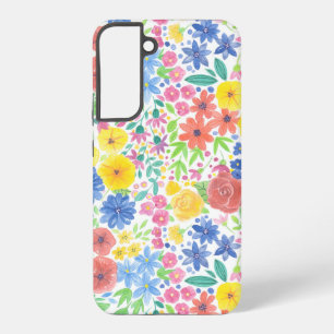 Coque Samsung Galaxy Motif d'aquarelle florale