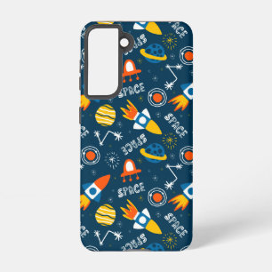 Coque Samsung Galaxy Motif d'aventures spatiales colorées