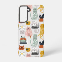 Motif de chat à main mignon Doodle