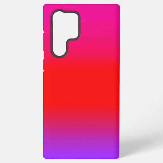 Coque Samsung Galaxy Motif de dégradé Magenta Red Purple Ombre (Verso)