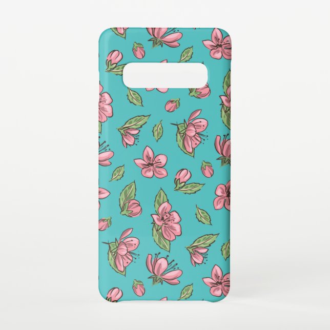 Coque Samsung Galaxy Motif de fleurs (Dos)