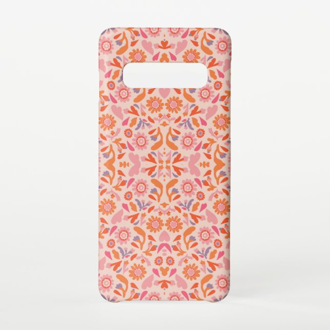 Coque Samsung Galaxy Motif de fleurs (Dos)