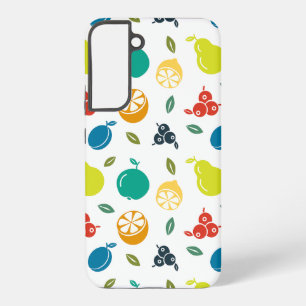 Coque Samsung Galaxy Motif de fruits, Plum, Orange, Citron, Poire, Pomm