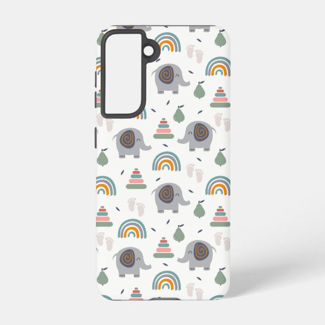 Coque Samsung Galaxy Motif de jouets pour bébé mou (Verso)