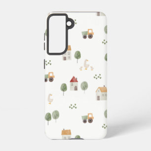 Coque Samsung Galaxy Motif de la ferme d'aquarelle