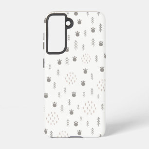 Coque Samsung Galaxy Motif de la piste animale du bois mûre