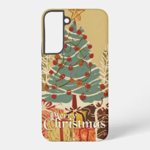 Coque Samsung Galaxy Motif de Noël, avec des cadeaux sous l'arbre de No