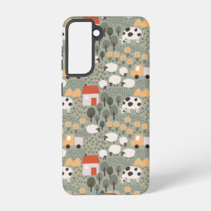 Coque Samsung Galaxy Motif de scène de ferme mignonne