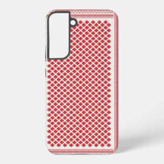 Coque Samsung Galaxy Motif de Shemagh Keffiyeh rouge et blanc