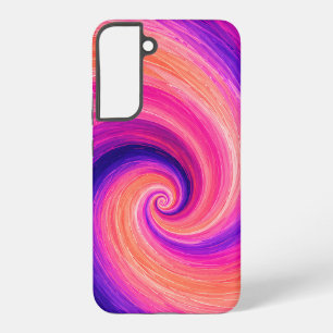 Coque Samsung Galaxy Motif de spirale abstraite en tourbillon de peintu