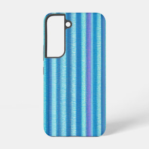 Coque Samsung Galaxy Motif de texture verticale bleu éthérée et violet
