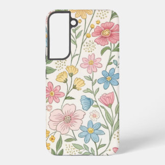 Coque Samsung Galaxy Motif d'été floral fleur sauvage