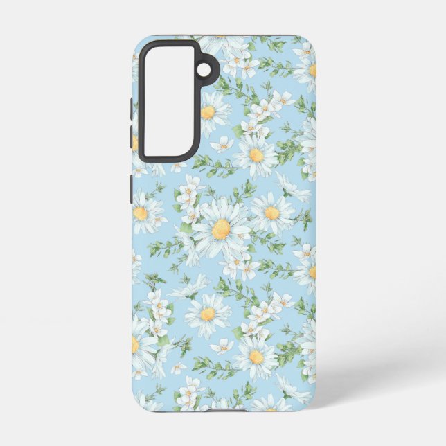 Coque Samsung Galaxy Motif du jardin fleuri Pastel Daisy (Verso)