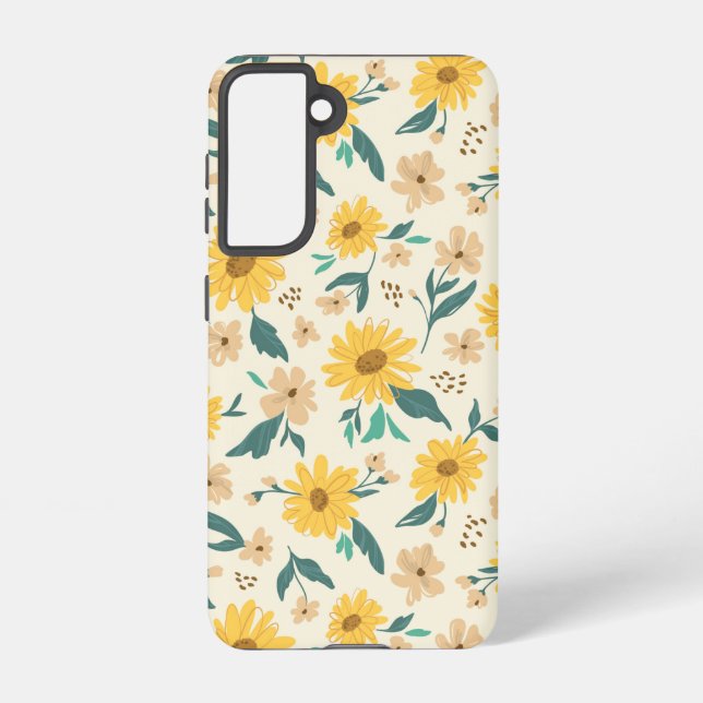 Coque Samsung Galaxy Motif Fleur de marguerite jaune (Verso)